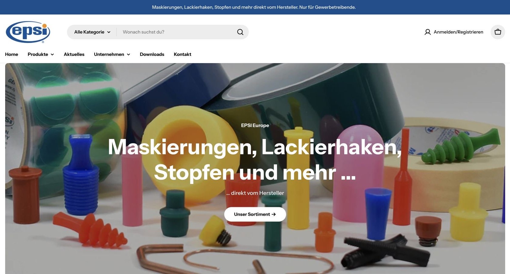 EPSI Europe: B2B-Onlineshop auf Shopify-Basis