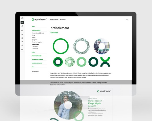 aquatherm: Online-Styleguide · Gestaltungselemente