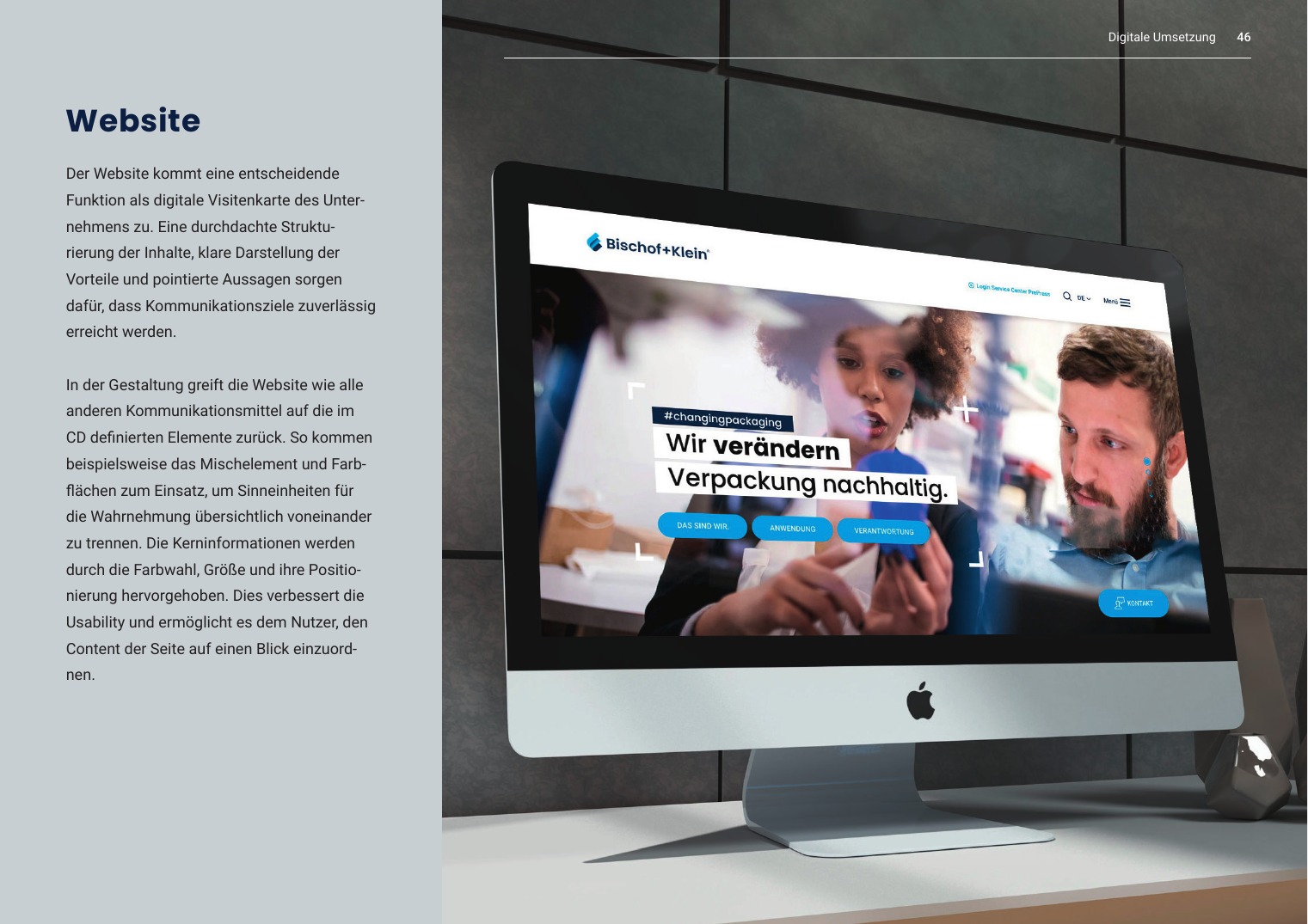 Bischof+Klein: Corporate Design · Website