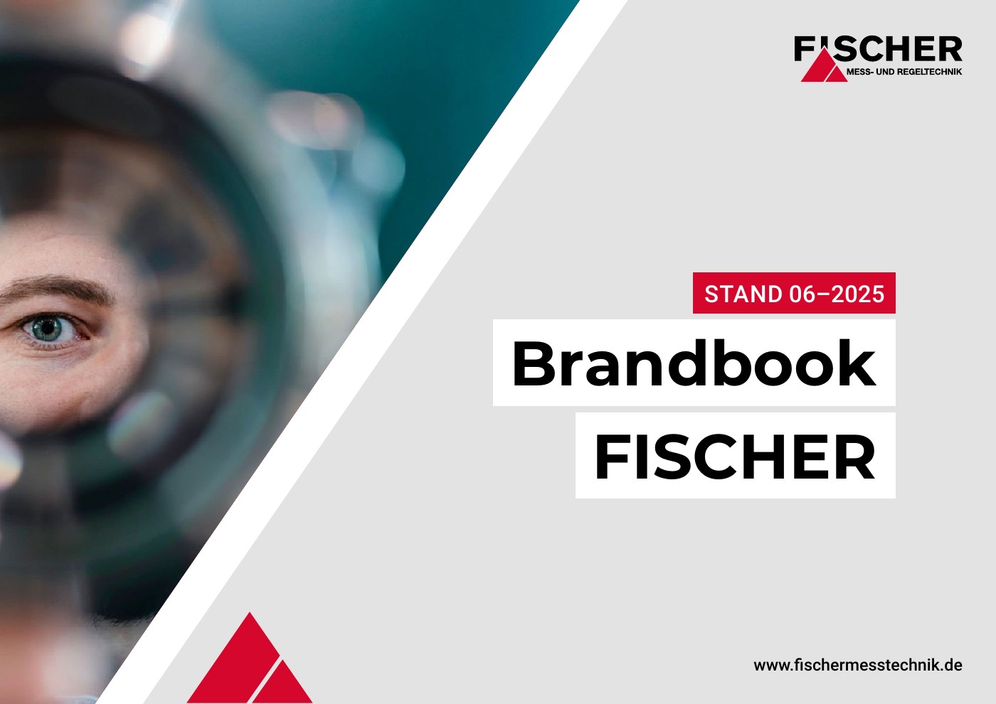 FISCHER Mess- und Regeltechnik – Titel des von weitkamp gestalteten Brandbooks